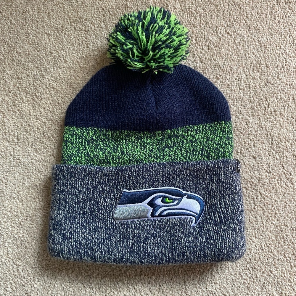 ‘47 Seattle Seahawks PomPom Beanie